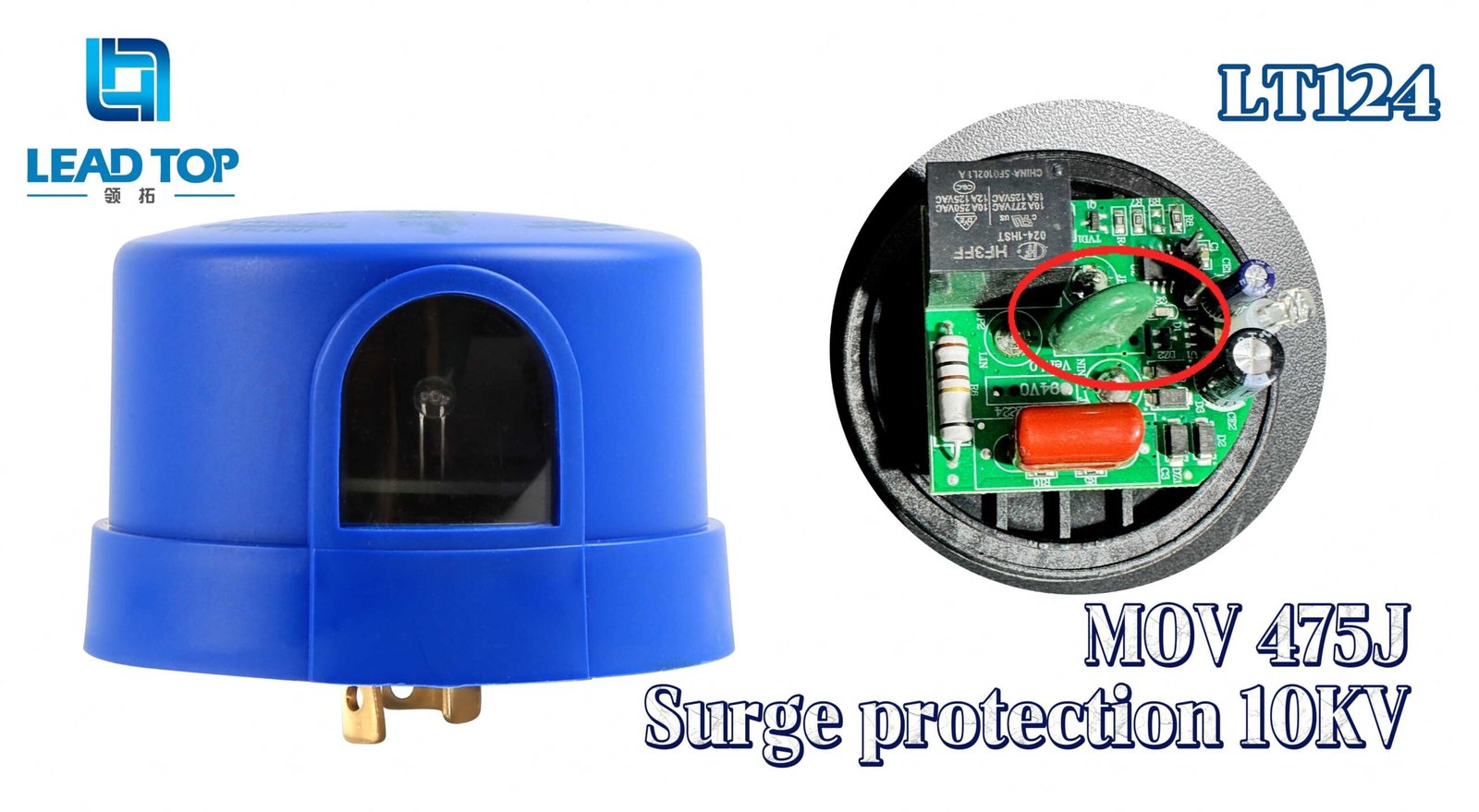 LT124PHOTOCELL 475J MOV surge protection