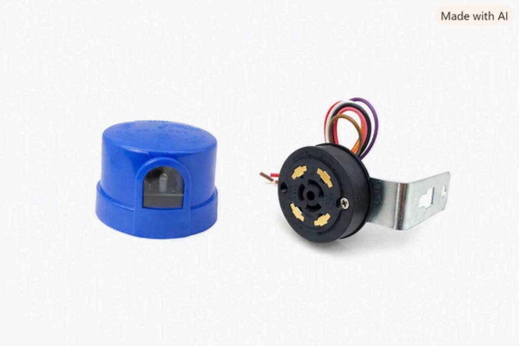 lt124 twist lock photocontrol + lt605 ansi c136.41 receptacle