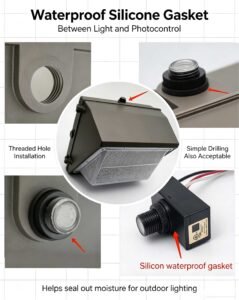 lt310a 12 48vdc wire in type photo control used for landscape lights/barn lights