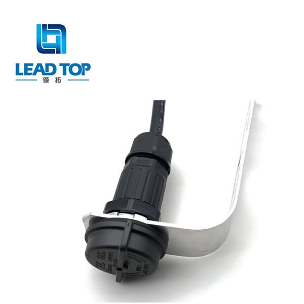 Customizable Highly Waterproof IP68 Zhaga Socket LT600-4 With Bracket - Imagen 4