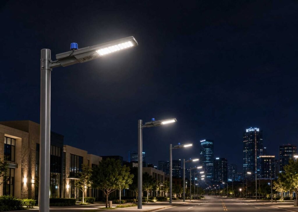 installeren in de straatverlichting
