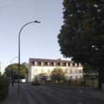straatverlichting van de stad