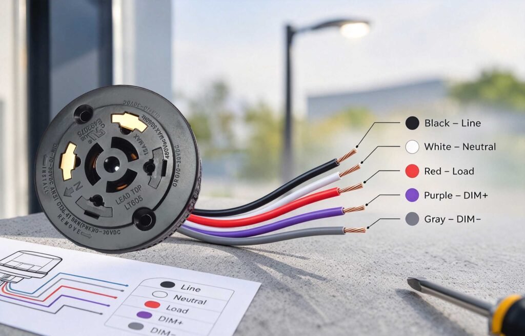 photocell wire color codes explained
